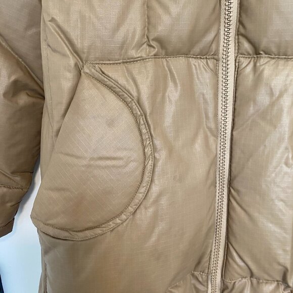 Tan‎ Puffer Long Down Jacket Insulated Coat Women's Plus SIze 18 - Picture 9 of 9